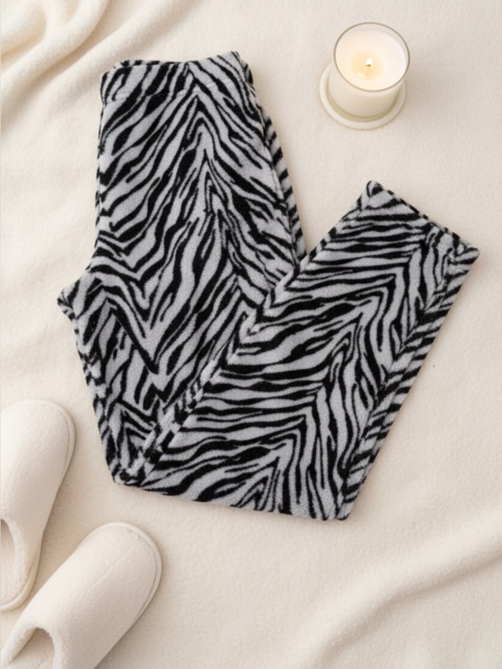 Faded Glory Women's Zebra Print Pajama Bottoms